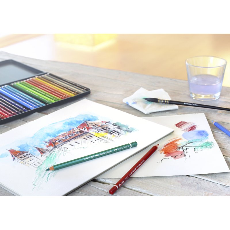 FABER-CASTELL Crayon aquarelle Albrecht Dürer, noir, soluble à l'eau